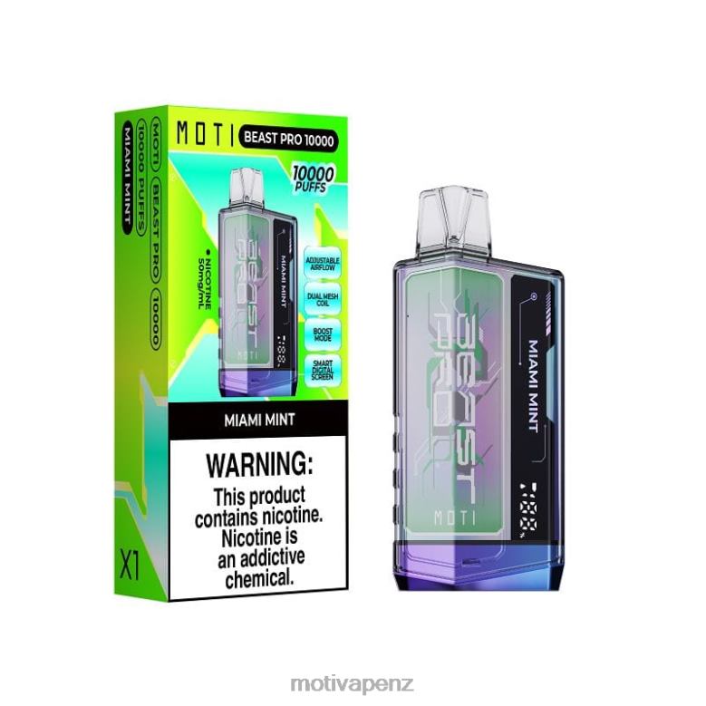 MOTI Vape For Sale - MOTI Beast Pro Disposable Vape (5%, 10000 Puffs) Fresh Mint 04XNH44