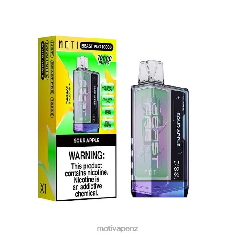 MOTI Vape Kit NZ - MOTI Beast Pro Disposable Vape (5%, 10000 Puffs) Double Lemon 04XNH43