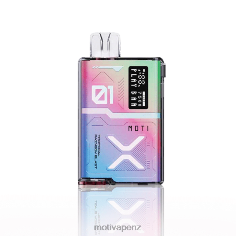MOTI Vape Amazon - MOTI Play Bar 7500 Disposable Vape (5%, 7500 Puffs) Tropical Rainbow Blast 04XNH54
