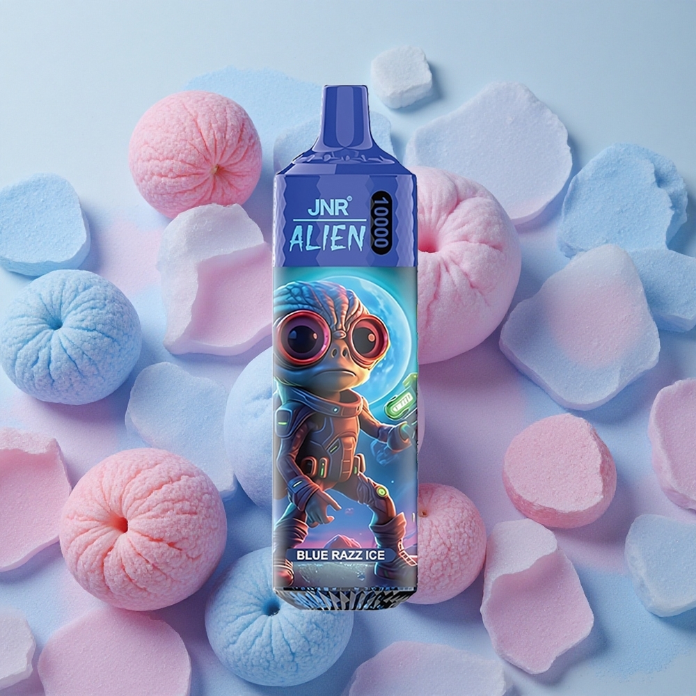 JNR Alien 10000 Puffs 20ml E-liquid Blue Razz Ice