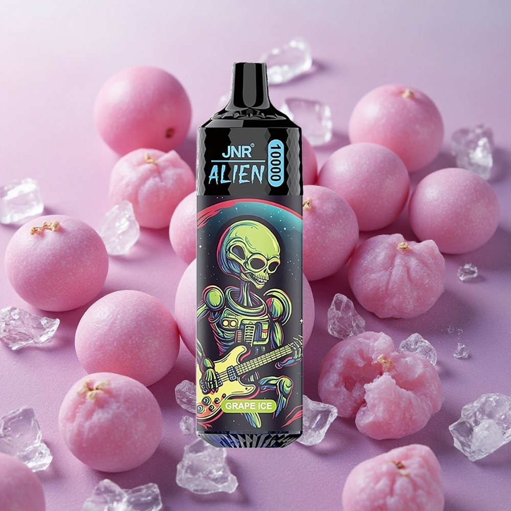 JNR Alien 10000 Puffs 20ml E-liquid Mesh Grape Ice