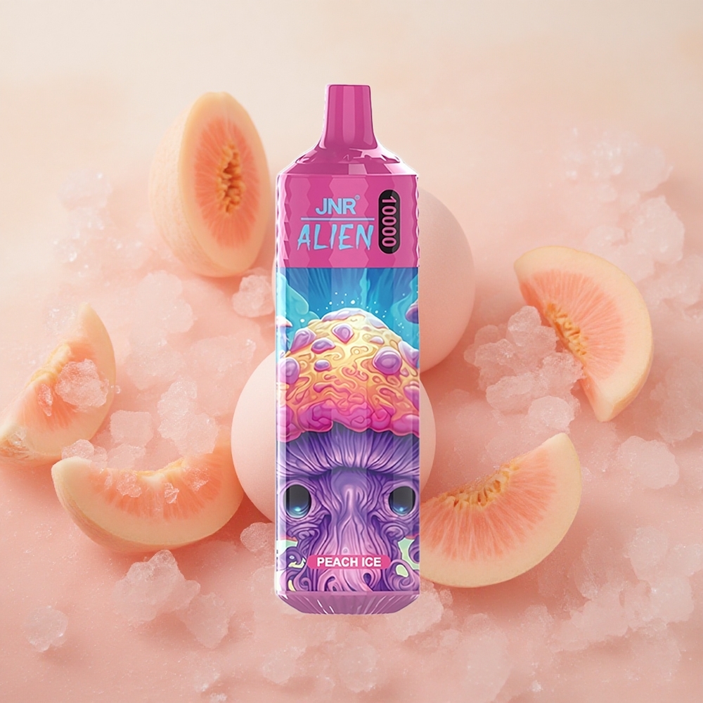 JNR Alien 10000 Puffs 20ml E-liquid Peach Ice