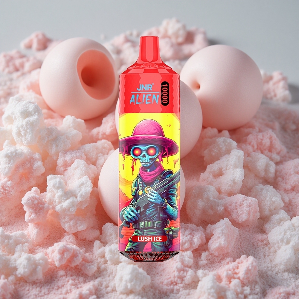 JNR Alien 10000 Puffs 850mAh Battery LED (RGB) lights Lush Ice