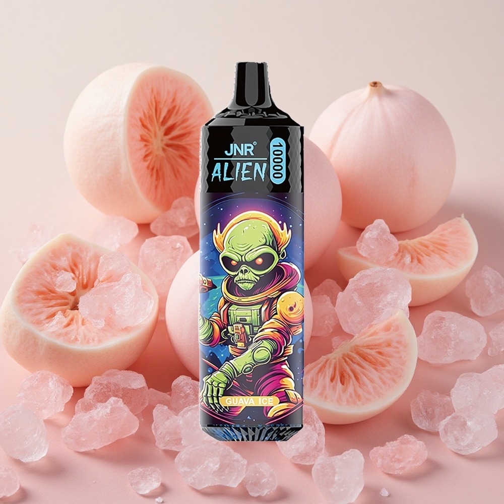 JNR Alien 10000 Puffs 850mAh Battery RGB Guava Ice