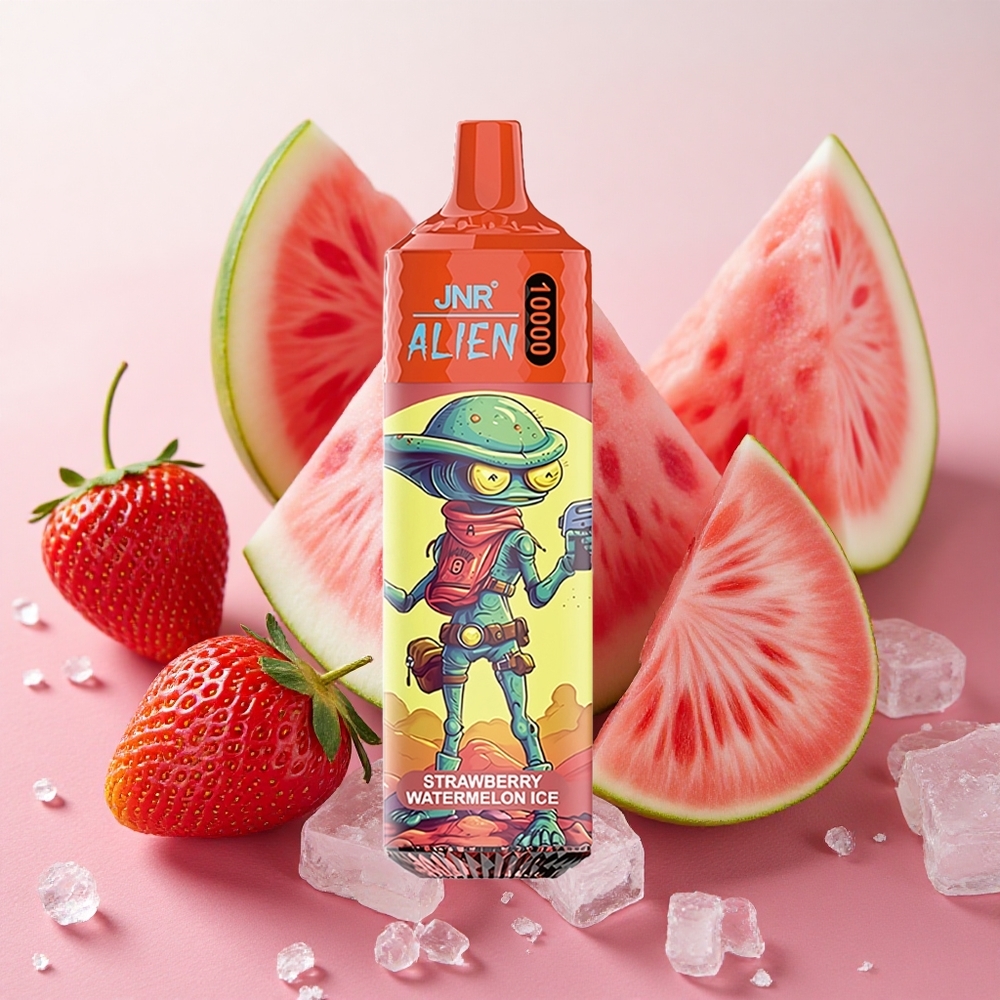 JNR Alien 10000 Puffs 850mAh Battery RGB lights Strawberry Watermelon Ice