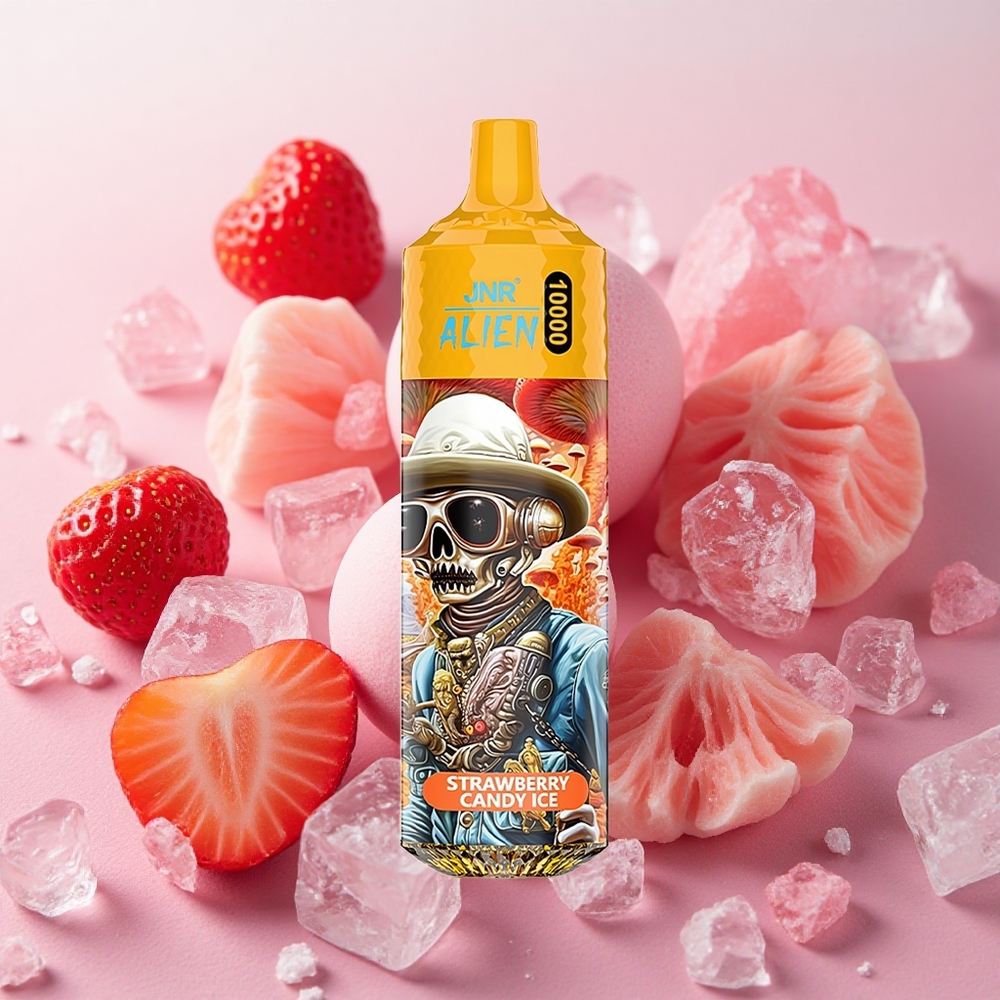 JNR Alien 10000 Puffs 850mAh Battery Type-C Strawberry Candy Ice
