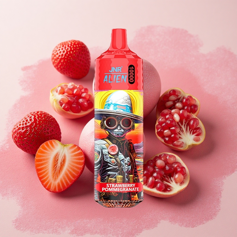 JNR Alien 10000 Puffs 850mAh Battery Type-C Strawberry Pomegranate