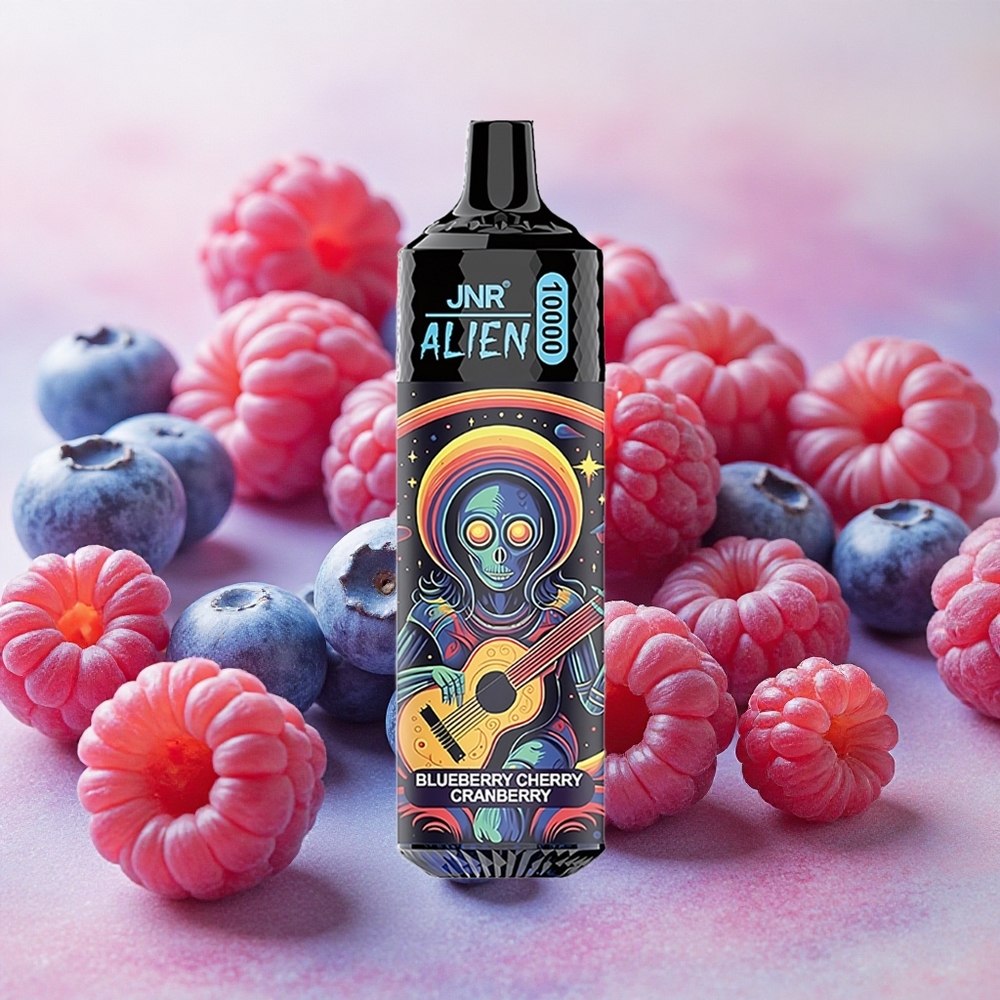 JNR Alien 10000 Puffs LED (RGB) lights Type-C Blueberry Cherry Cranberry