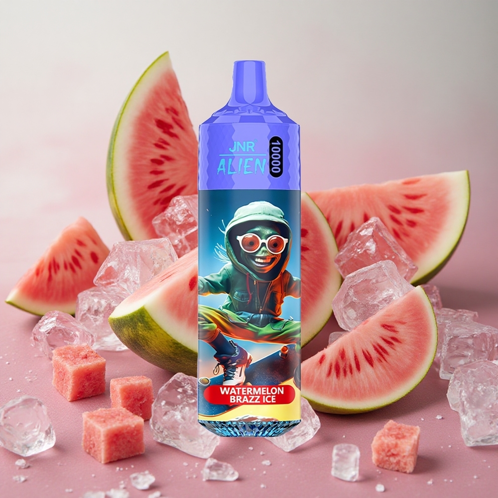 JNR Alien 10000 Puffs LED (RGB) lights Watermelon Brazz Ice
