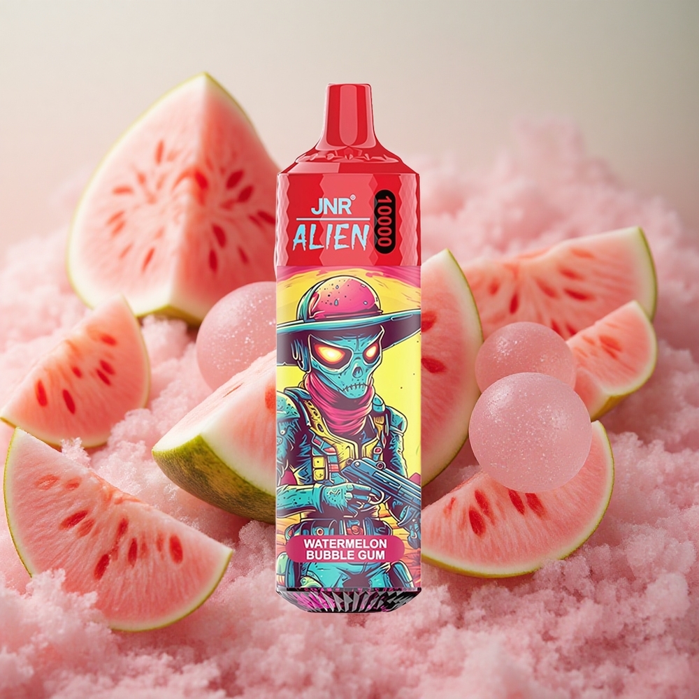 JNR Alien 10000 Puffs LED (RGB) lights Watermelon Bubble Gum
