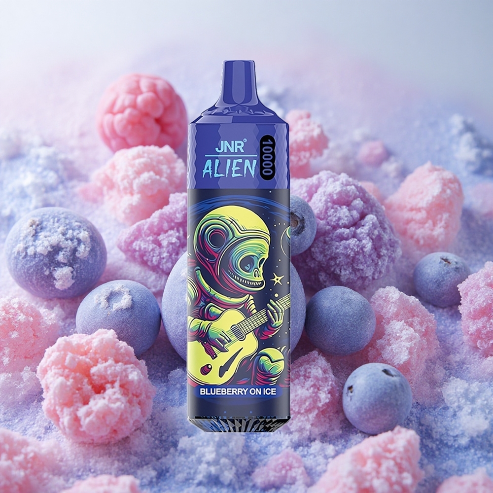 JNR Alien 10000 Puffs RGB LED (RGB) lights Type-C Blueberry On Ice