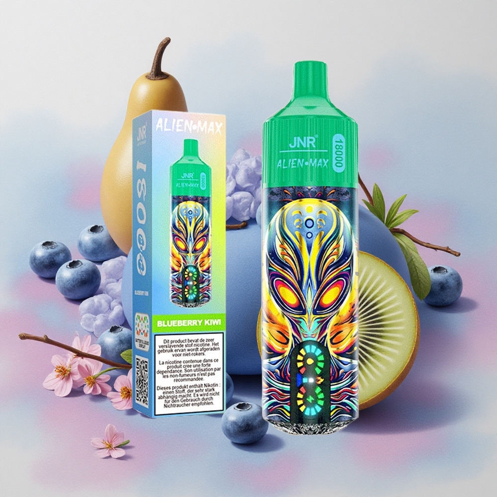 JNR Alien Max 18000 Puffs Dual Mesh Coil 28ml E-liquid Blueberry Kiwi