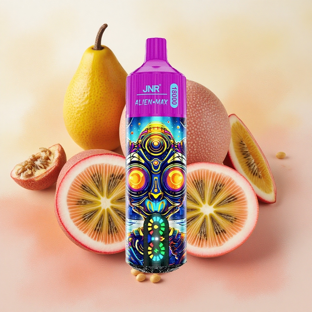 JNR Alien Max 18000 Puffs Dual Mesh Coil 28ml E-liquid Kiwi Passion Fruit Guava