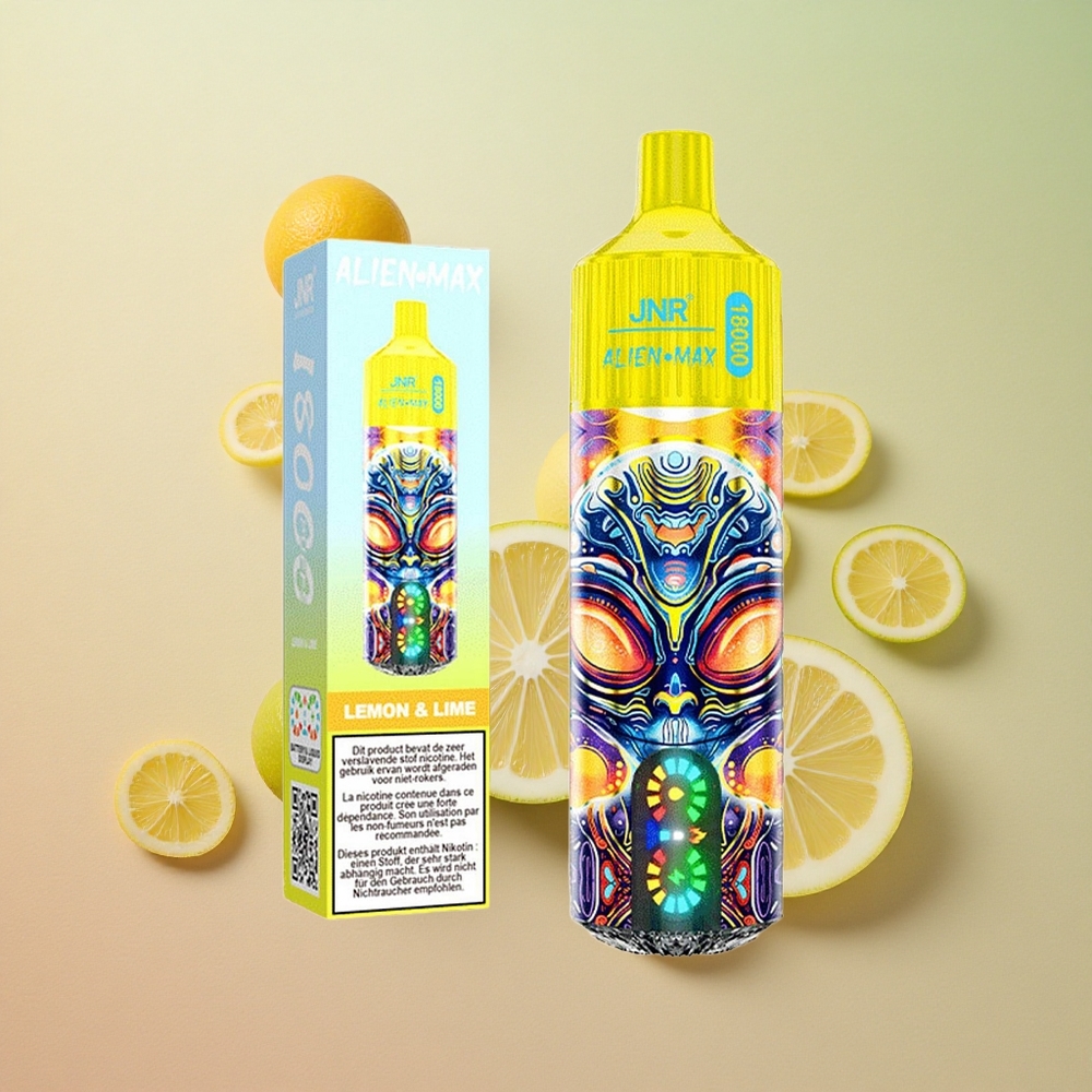 JNR Alien Max 18000 Puffs Dual Mesh Coil 28ml E-liquid Lemon & Lime