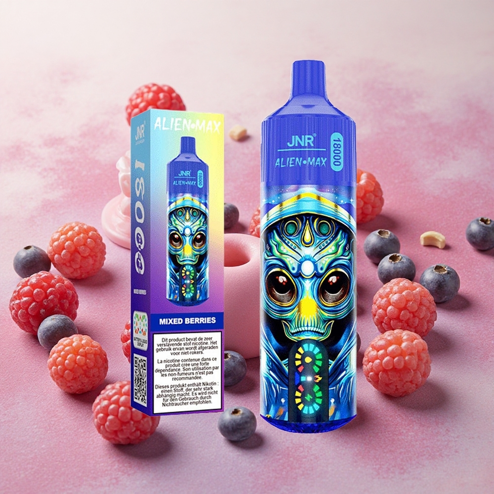 JNR Alien Max 18000 Puffs Dual Mesh Coil 28ml E-liquid Mixed Berries