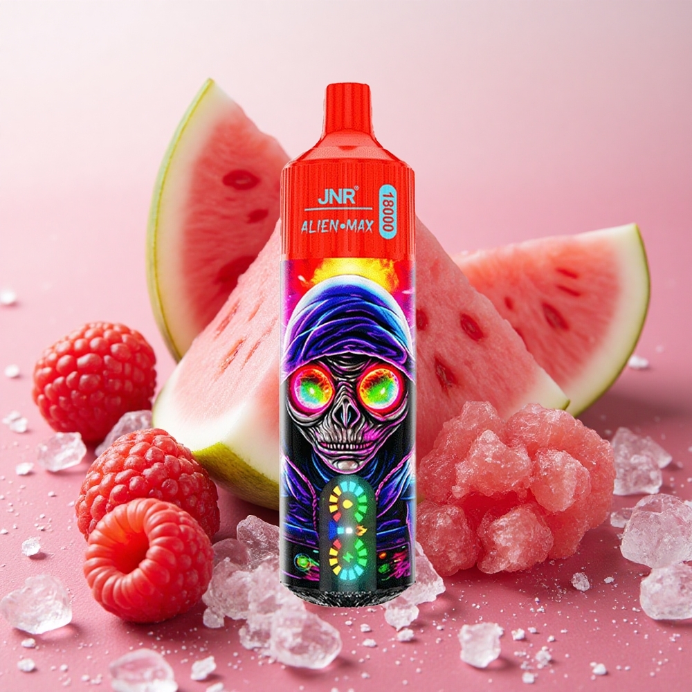 JNR Alien Max 18000 Puffs Dual Mesh Coil 28ml E-liquid Raspberry Watermelon Ice
