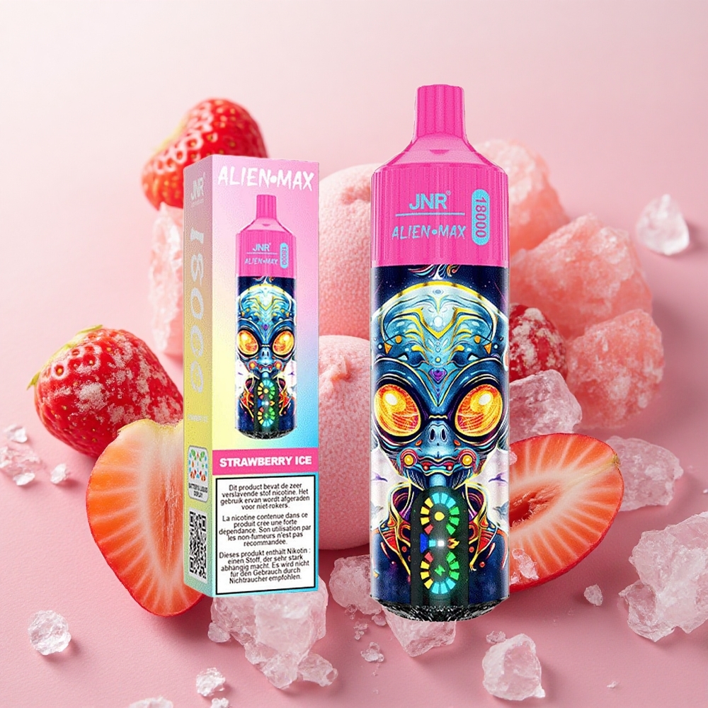 JNR Alien Max 18000 Puffs Dual Mesh Coil 28ml E-liquid Strawberry Ice