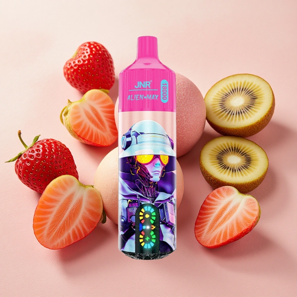 JNR Alien Max 18000 Puffs Dual Mesh Coil 28ml E-liquid Strawberry Kiwi