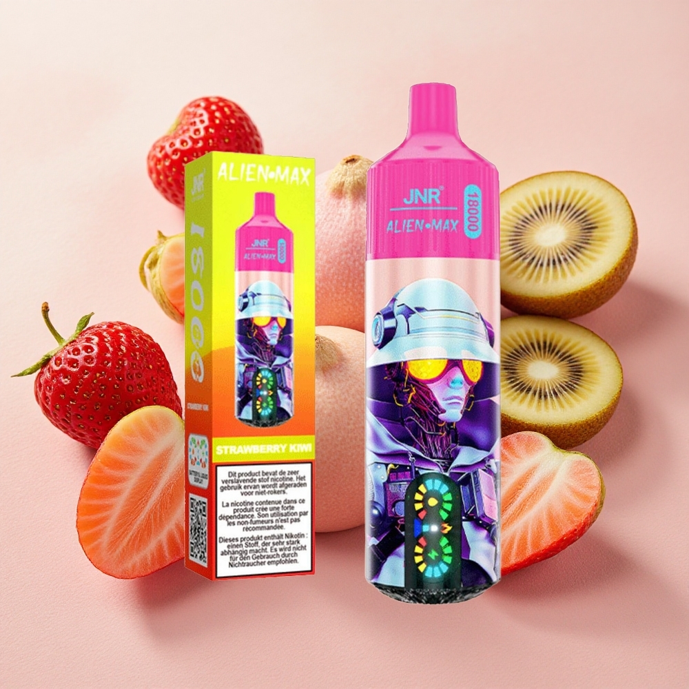 JNR Alien Max 18000 Puffs Dual Mesh Coil 28ml E-liquid Strawberry Kiwi