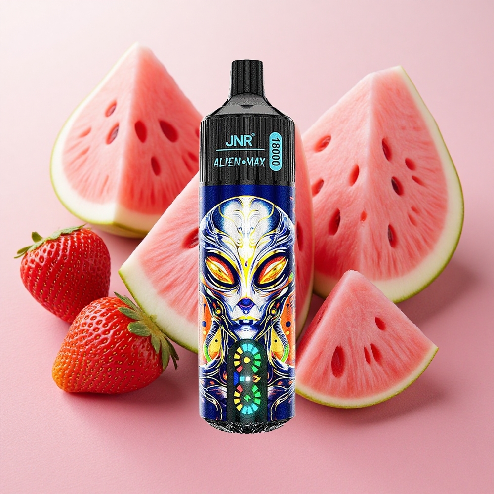 JNR Alien Max 18000 Puffs Dual Mesh Coil 28ml E-liquid Strawberry Watermelon Bubblegum