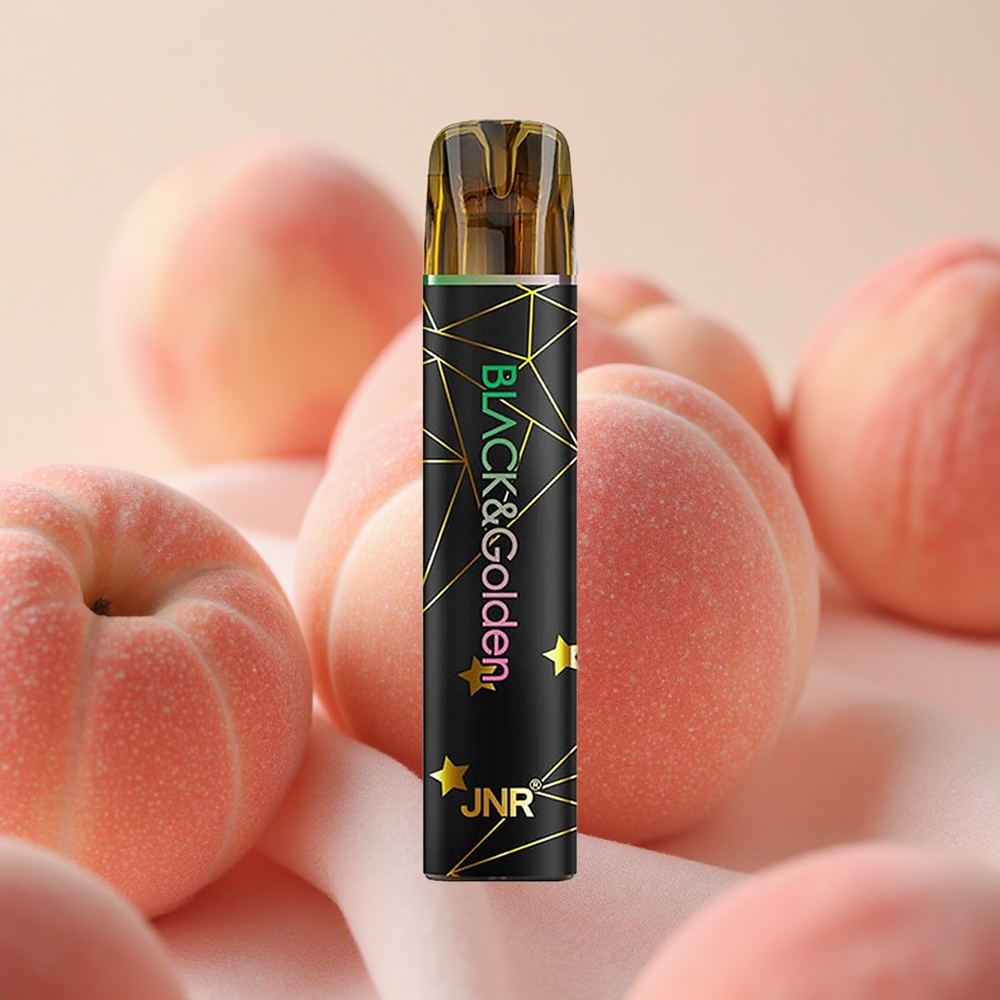 JNR Black&Golden 800 Puffs 2% Nicotine Disposable Vape Fruit Peach