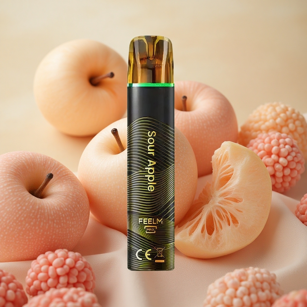 JNR Black&Golden 800 Puffs 2ml E-liquid Disposable Vape Sour Apple