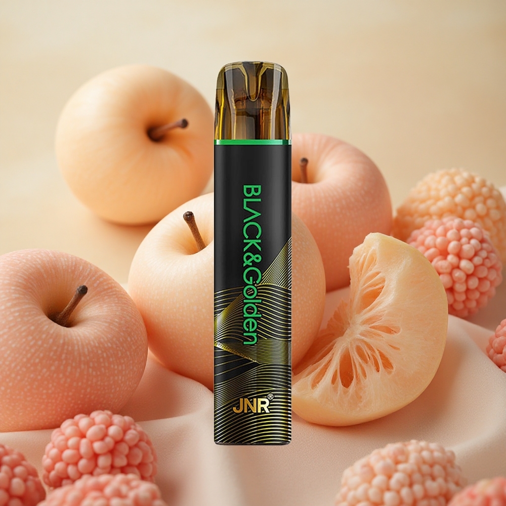 JNR Black&Golden 800 Puffs 2ml E-liquid Disposable Vape Sour Apple