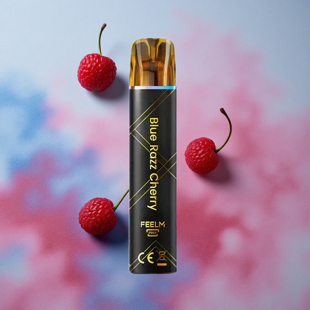 JNR Black&Golden 800 Puffs 550mAh Battery Disposable Vape Blue Razz Cherry
