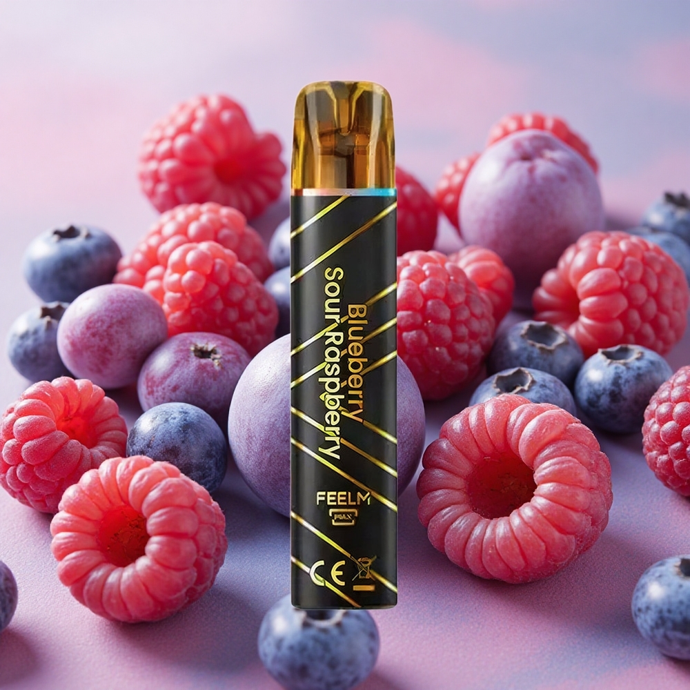 JNR Black&Golden 800 Puffs 550mAh Battery Disposable Vape Blueberry Sour Raspberry