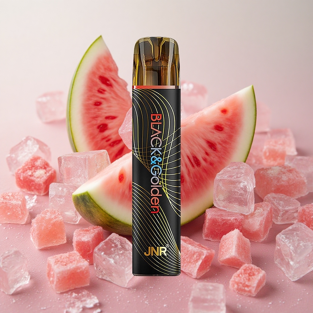 JNR Black&Golden 800 Puffs 550mAh Battery Disposable Vape Watermelon Ice