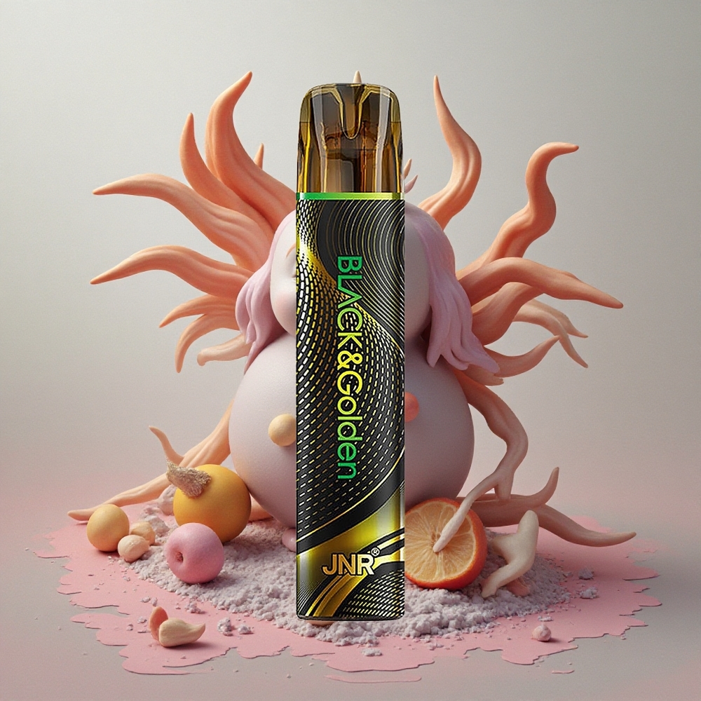 JNR Passion Monster 800 Puffs 550mAh Battery Disposable Vape Black&Golden