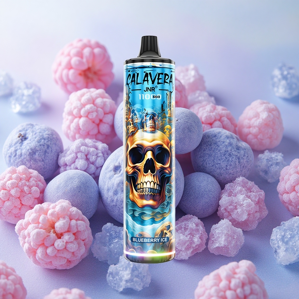 JNR Calavera 11000 Puffs 21ml E-liquid 1.0ohm Mesh Coil Blueberry Ice