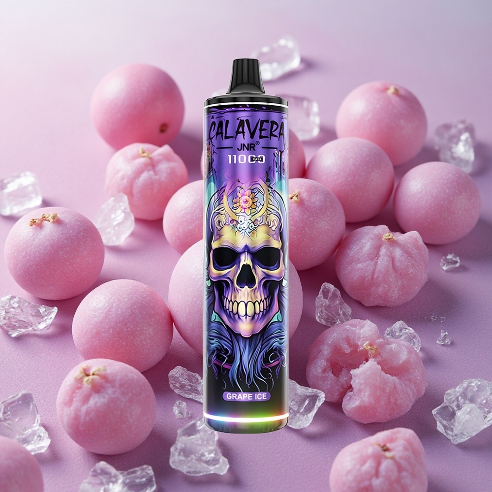 JNR Calavera 11000 Puffs 21ml E-liquid 850mAh Battery Grape Ice Disposable Vape