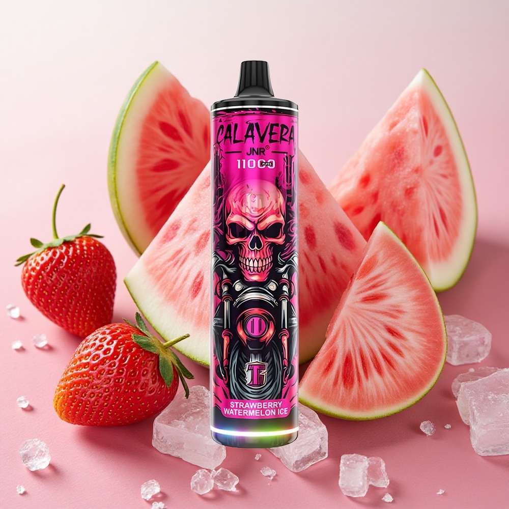 JNR Calavera 11000 Puffs 21ml E-liquid Type-C Strawberry Watermelon Ice
