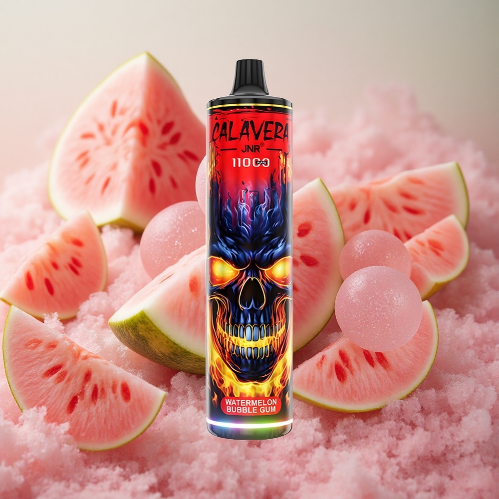 JNR Calavera 11000 Puffs 850mAh Battery 21ml E-liquid Watermelon Bubble Gum Disposable Vape