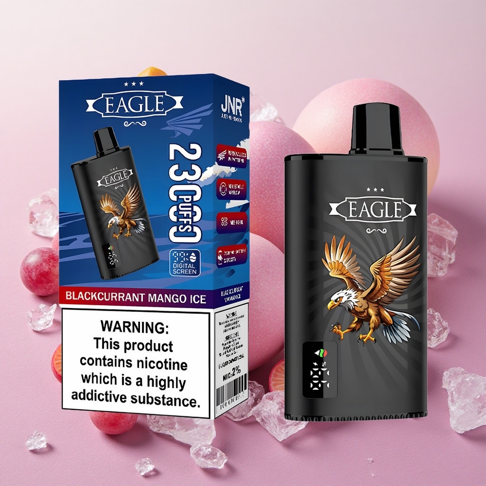 JNR EAGLE Smart 23000 Puffs 25ml E-liquid 2% Nicotine Blackcurrant Mango Ice