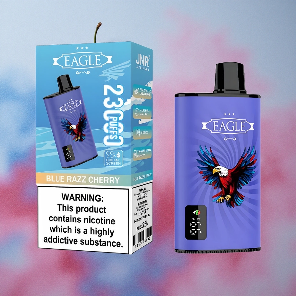 JNR EAGLE Smart 23000 Puffs 25ml E-liquid Digital Screen Blue Razz Cherry