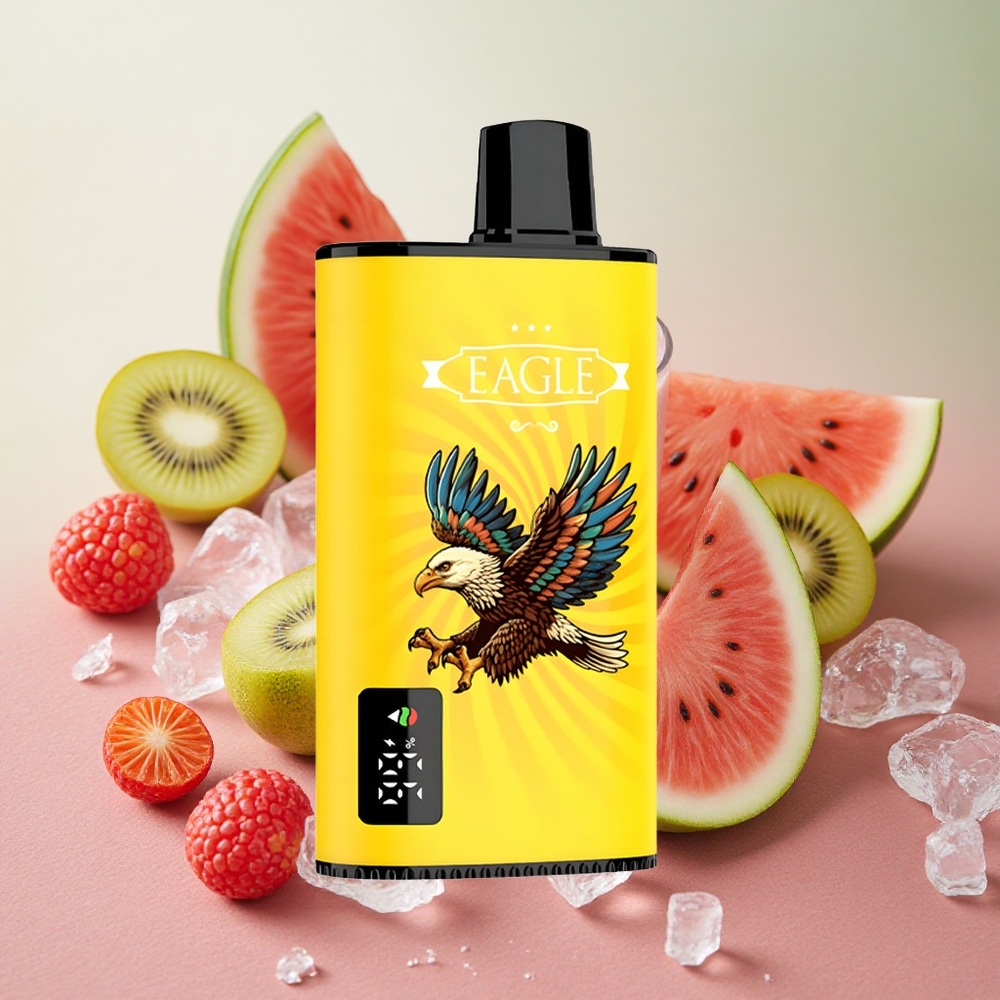 JNR EAGLE Smart 23000 Puffs Digital Screen Adjustable Airflow Kiwi Watermelon Ice