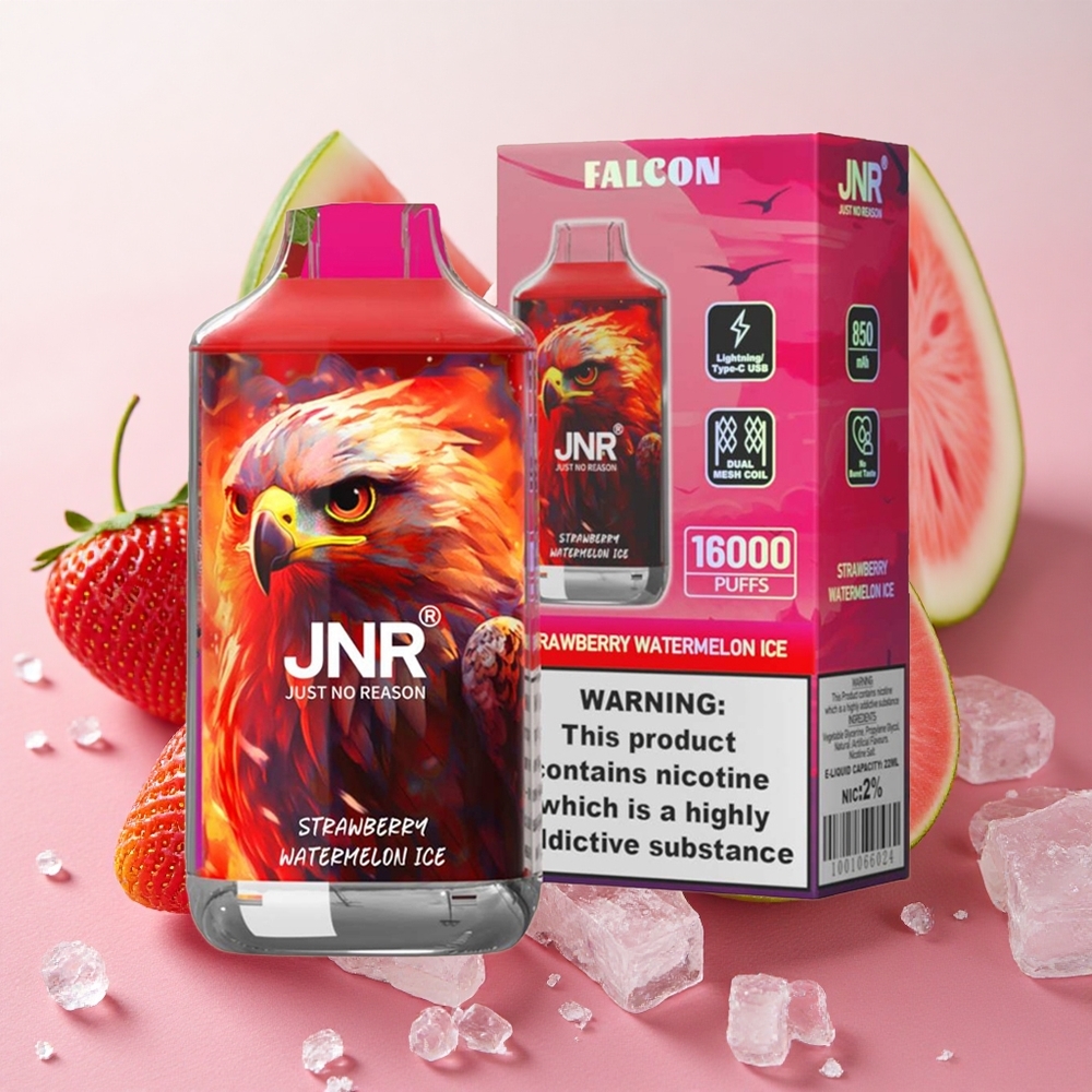 JNR Falcon 16000 Puffs 22ml E-liquid Capacity Strawberry Watermelon Ice