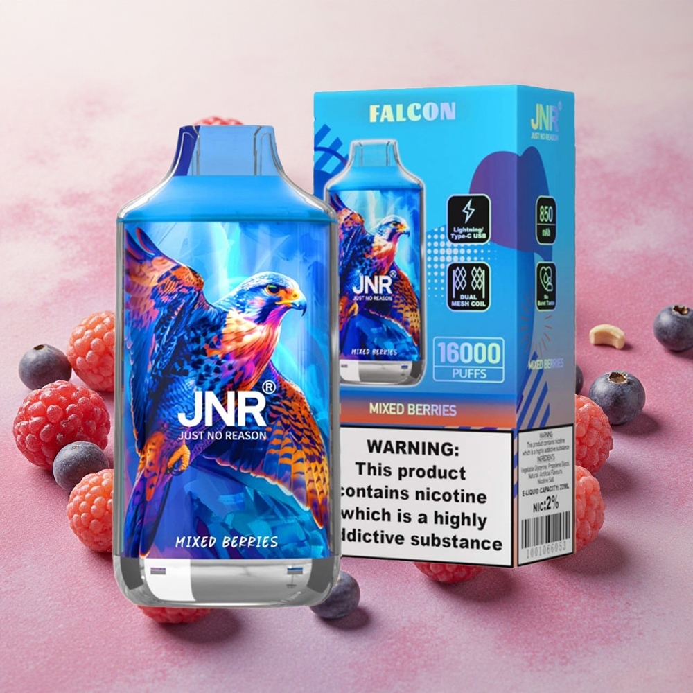 JNR Falcon 16000 Puffs Dual Mesh Coil Mixed Berries