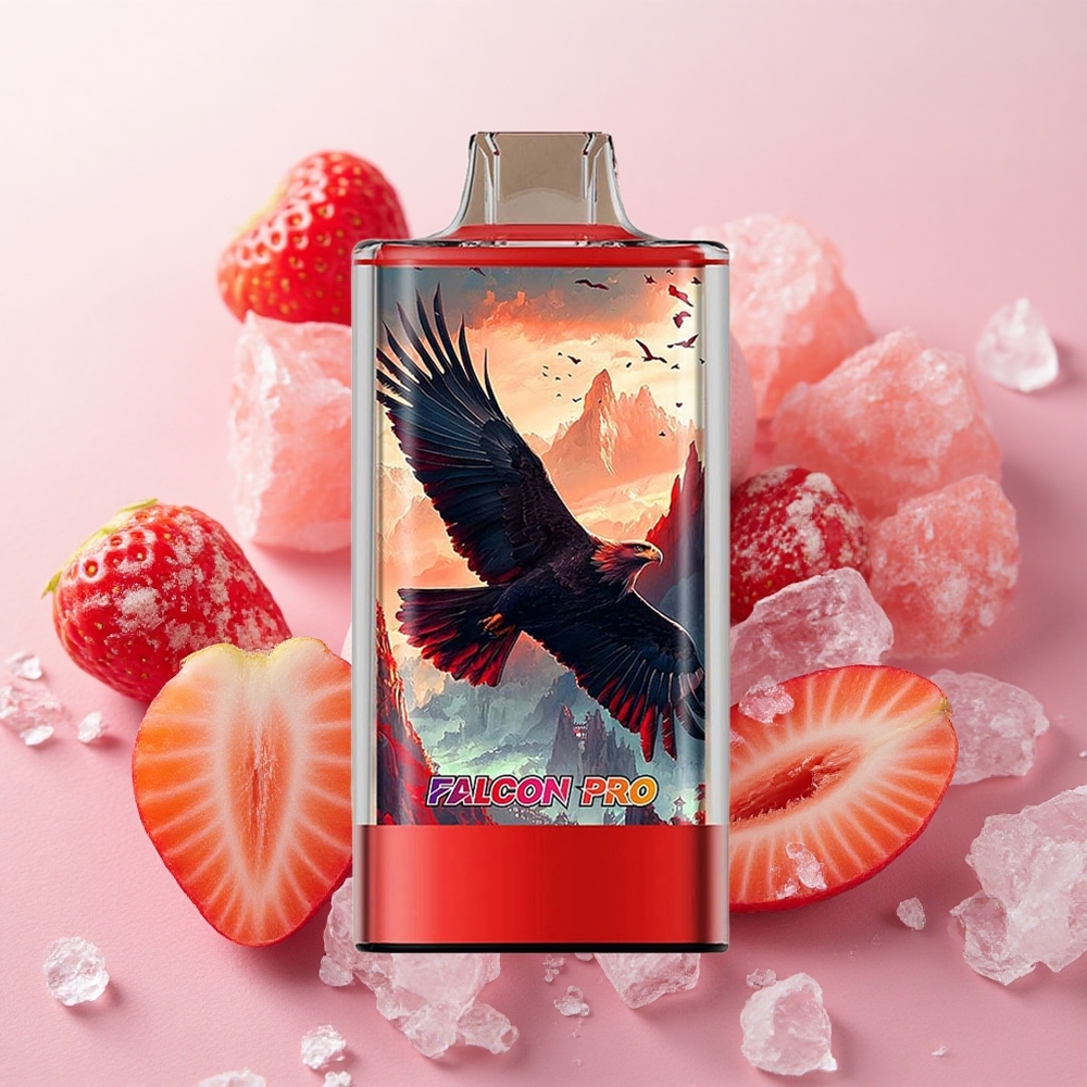JNR Falcon Pro 28000 30ml Dual Mesh Strawberry Ice