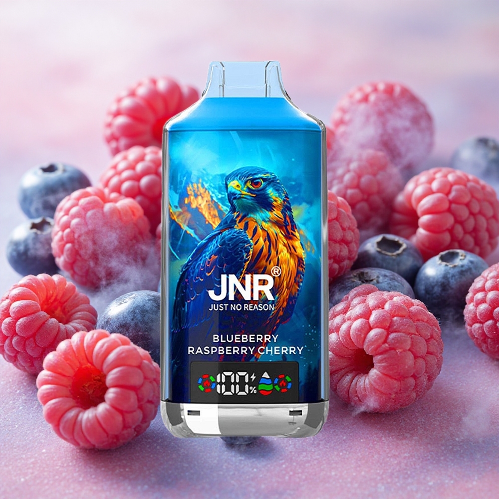JNR Falcon X 18000 Puffs 24ml E-liquid Capacity Dual Mesh Coil Blueberry Raspberry Cherry