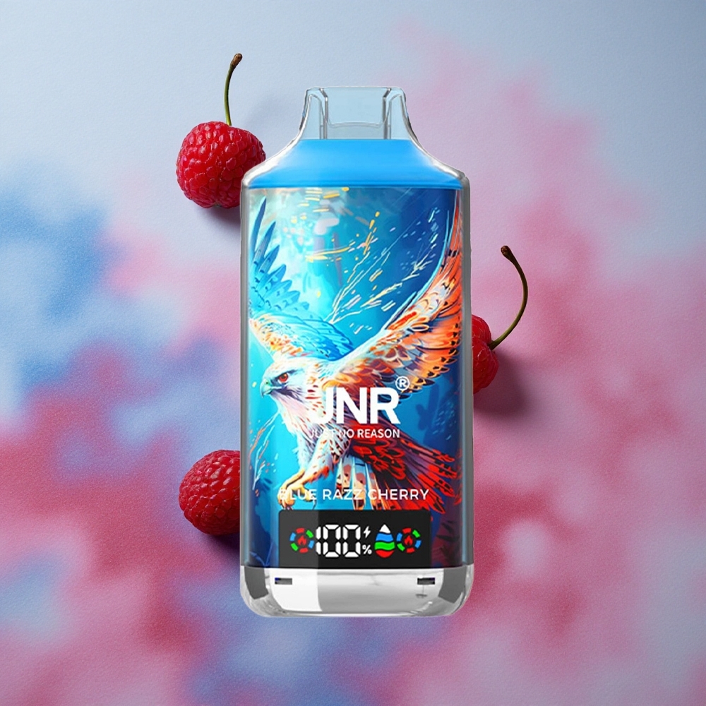 JNR Falcon X 18000 Puffs Dual Mesh Coil 24ml E-liquid Capacity Blue Razz Cherry