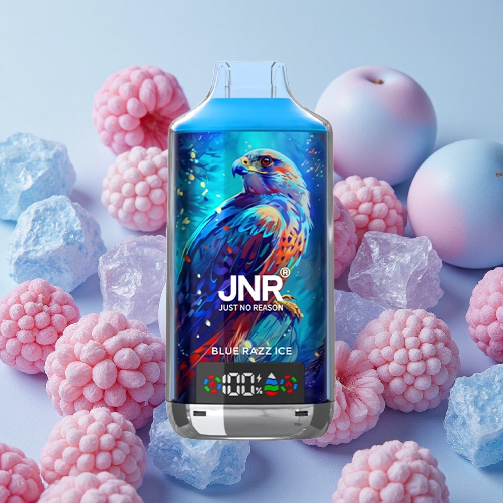 JNR Falcon X 18000 Puffs Dual Mesh Coil 24ml E-liquid Capacity Blue Razz Ice
