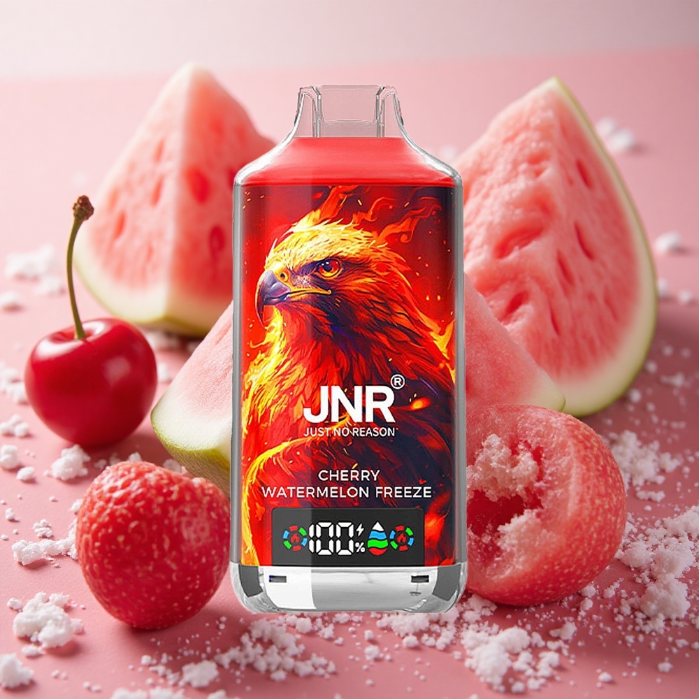 JNR Falcon X 18000 Puffs Dual Mesh Coil 24ml E-liquid Capacity Cherry Watermelon Freeze