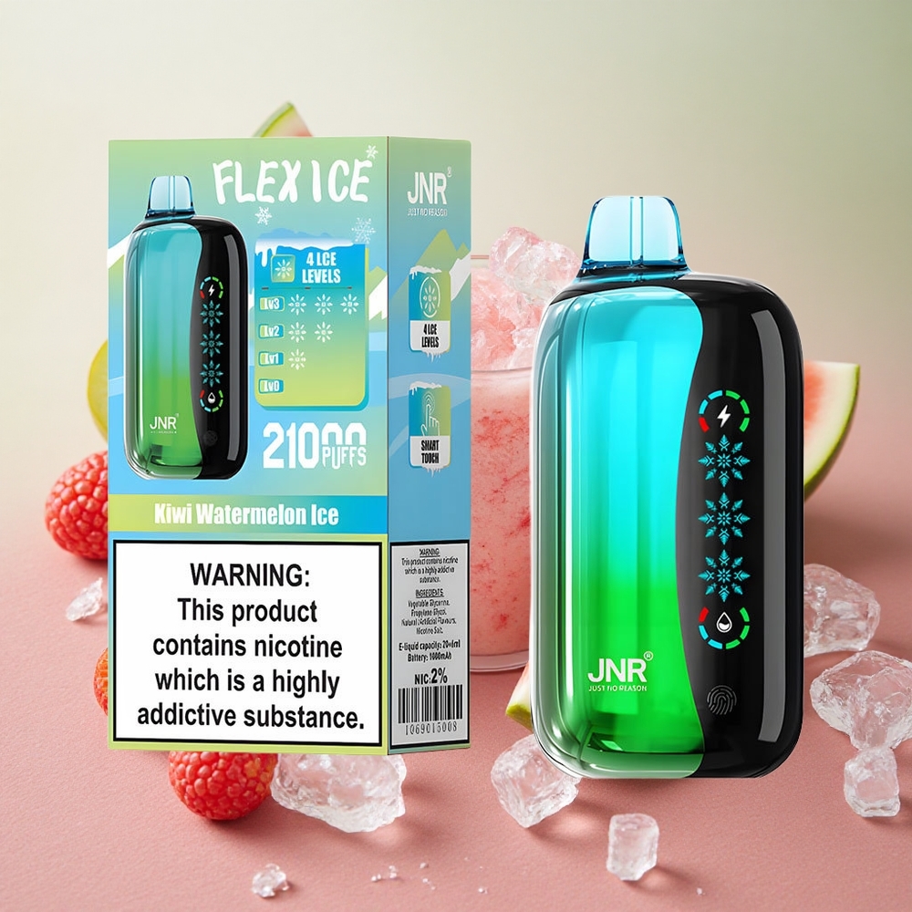 JNR Flex Ice 21000 Puffs Touch Screen Kiwi Watermelon Ice