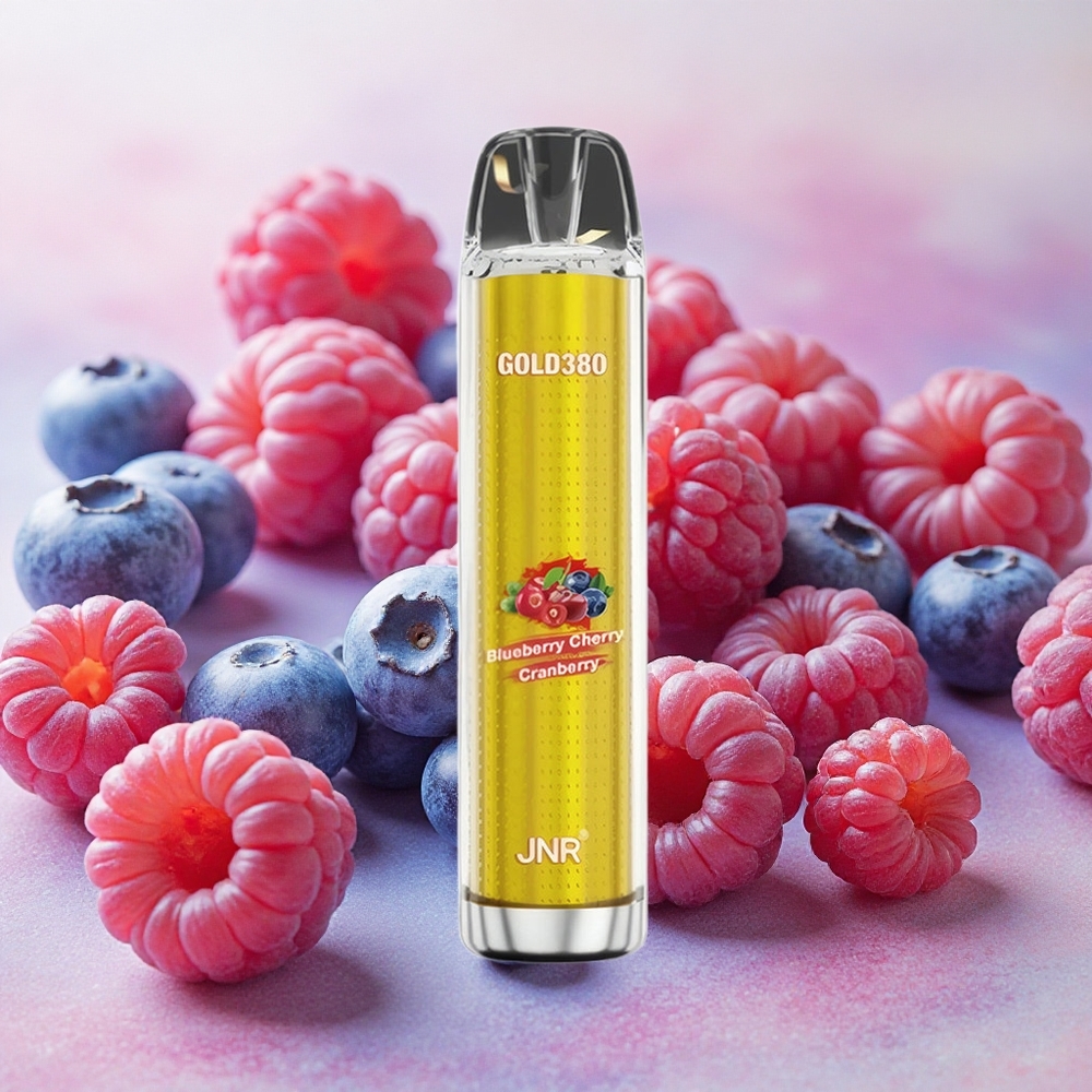JNR Glod380 6000 Puffs 13ml E-liquid Capacity Blueberry Cherry Cranberry