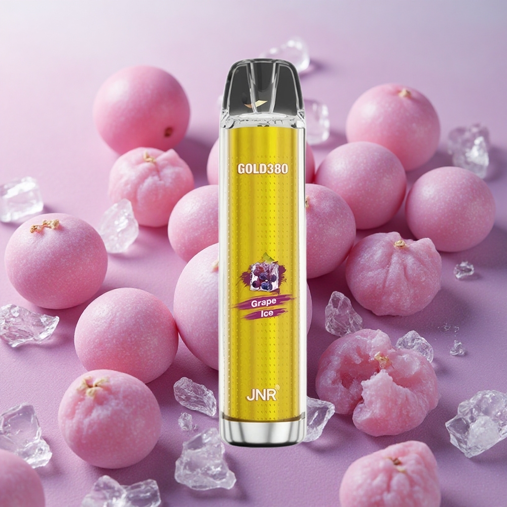 JNR Glod380 6000 Puffs 13ml E-liquid Capacity Disposable Vape Grape Ice
