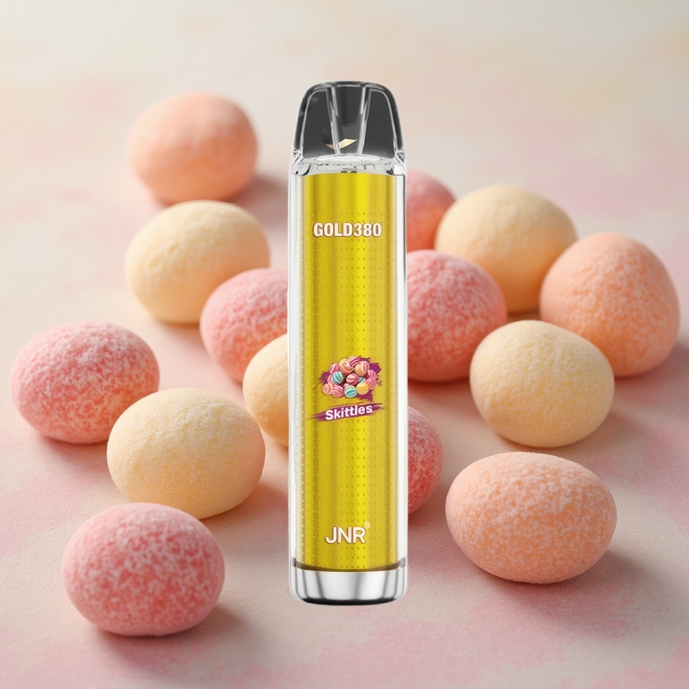 JNR Glod380 6000 Puffs 13ml E-liquid Capacity Disposable Vape Skittles