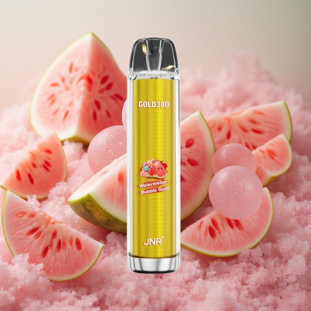 JNR Glod380 6000 Puffs 13ml E-liquid Capacity Disposable Vape Watermelon Bubble Gum